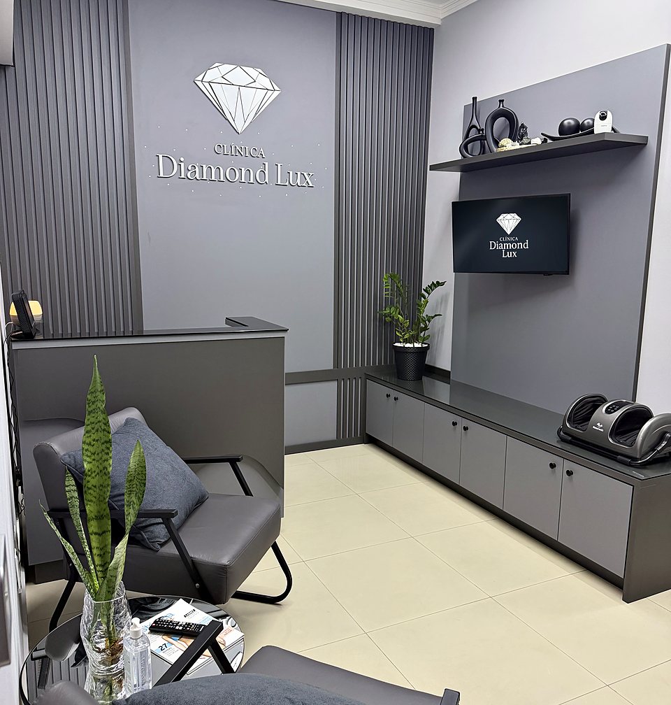 Recepção da Clínica Diamond Lux.